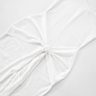Ivory Halter Maxi Gown