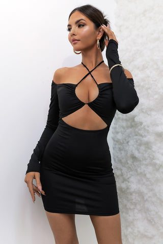 A Little Tied Down Mini Dress