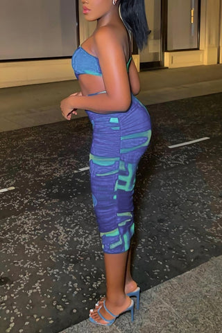 Too Wavy Cut Out Midi Dress