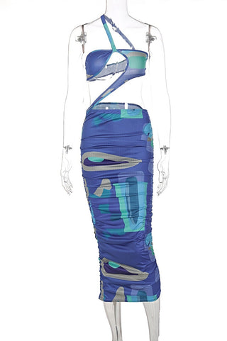 Too Wavy Cut Out Midi Dress