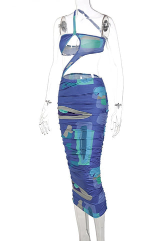 Too Wavy Cut Out Midi Dress