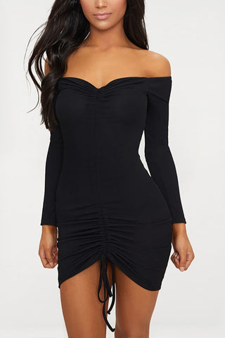 All Ruched Up Mini Dress