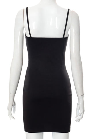 Little Miss Mesh Black Mini Dress