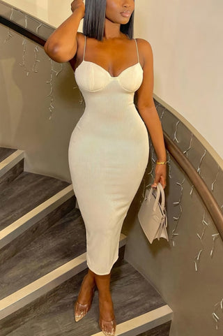 4VANITY Basics Bodycon Midi Dress