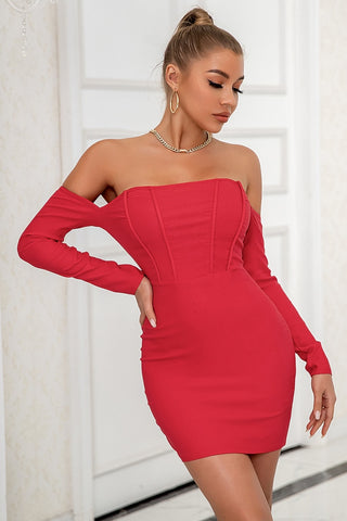 Ready For Anything Off Shoulder Mini Dress