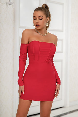 Ready For Anything Off Shoulder Mini Dress