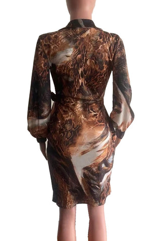 Wild Side Animal Print Mini Dress