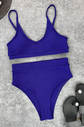 Summer Love High Waist Two Piece Swimsuit
