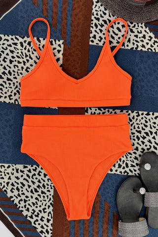 Summer Love High Waist Two Piece Swimsuit