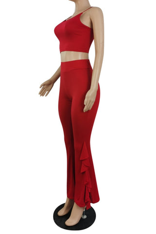 With Flare Two Piece Pant Set