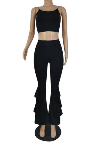 With Flare Two Piece Pant Set