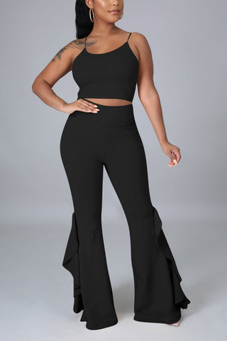 With Flare Two Piece Pant Set