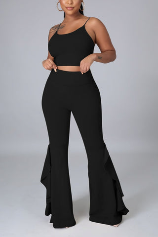 With Flare Two Piece Pant Set