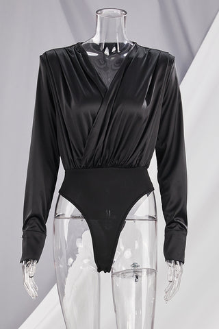 Sultry In Satin Bodysuit
