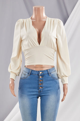 Vivian Deep V Blouse