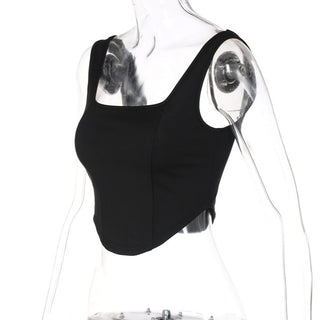 4VANITY Basics Black Crop Tee