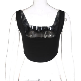 4VANITY Basics Black Crop Tee
