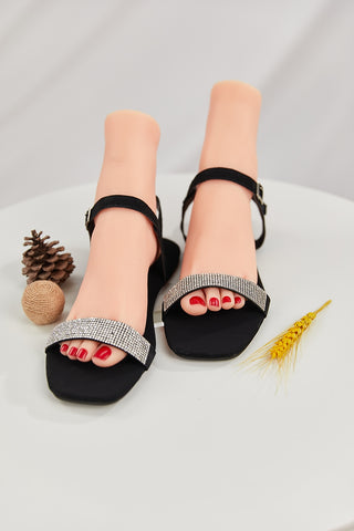 4VANITY Lola Rhinestone Sandals