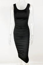 Load image into Gallery viewer, Ruched Summer Bodycon Midi Dress
